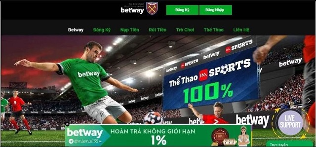 Giao diện Betway